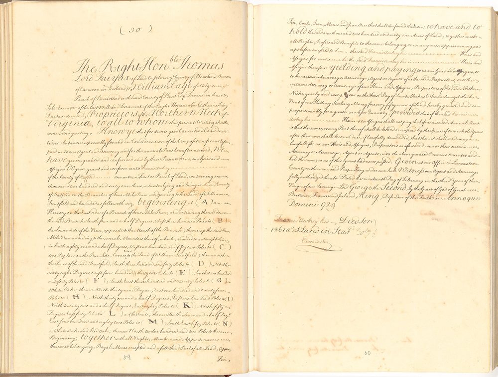 Una escritura de propiedad